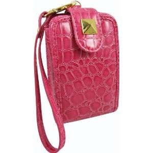  Pink Croc Cell Phone Case Cover with Wristlet : Universal 