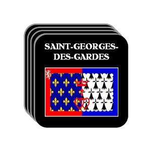   la Loire   SAINT GEORGES DES GARDES Set of 4 Mini Mousepad Coasters