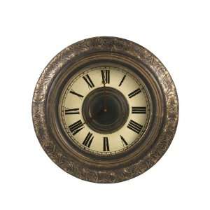   with Ivory Dial Aged Black Frame and Gold Highlights: Home & Kitchen