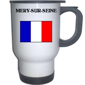  France   MERY SUR SEINE White Stainless Steel Mug 