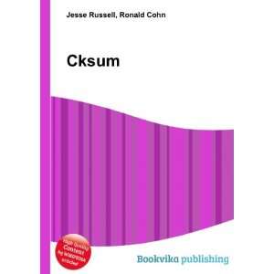  Cksum: Ronald Cohn Jesse Russell: Books
