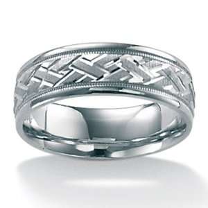  PalmBeach Jewelry Mens 10k Wedding Ring: Jewelry