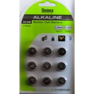  Uninex LR44 Watch and laser pointer battery 9 pack 