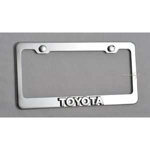  Toyota 3D License Plate Frame Chrome New: Automotive
