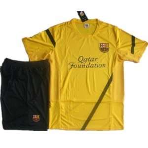  newest barcelona football jerseys 11/12 away yellow+ 