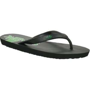 Sanuk Rubber Dubs Mens Sandal Casual Footwear   Black/Green / Size 14
