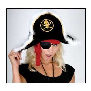    Plush Pirate Captains Hat   Child Case Pack 24