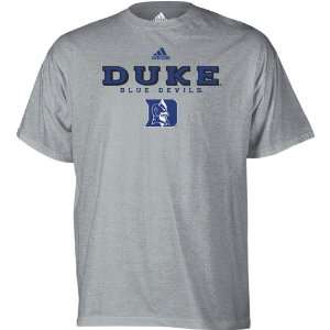  Duke Blue Devils Grey adidas Impervious T Shirt: Sports 