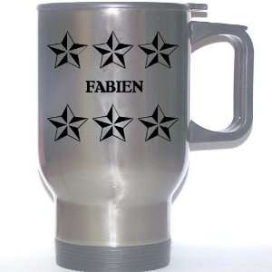  Personal Name Gift   FABIEN Stainless Steel Mug (black 