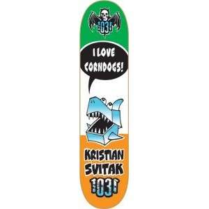  1031 Kristian Svitak Fast Food Diet Skateboard Deck   7.75 