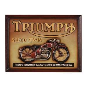  Triumph Speed Twin Gameroom Sign: Home & Kitchen