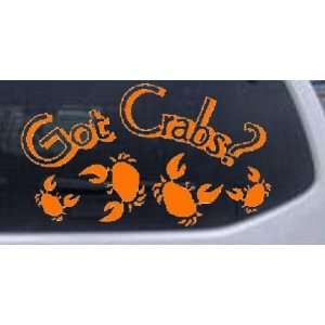   14in X 7.9in    Got Crabs Funny Car Window Wall Laptop Decal Sticker
