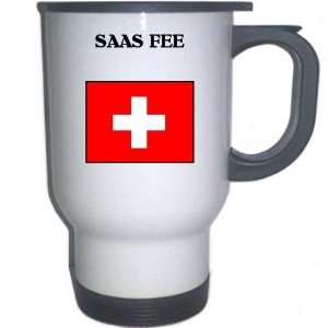  Switzerland   SAAS FEE White Stainless Steel Mug 