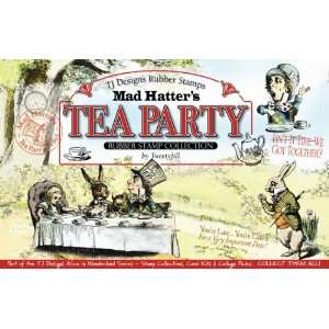  Mad Hatters Tea Party Stamps: Arts, Crafts & Sewing