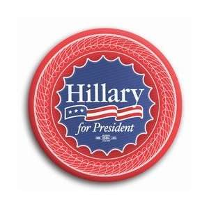  Hillary for Presiden Logo Button (scalloped background 