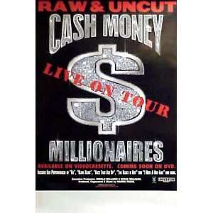  CASH MONEY MILLIONAIRES LIVE ON TOUR 24x 36 Poster 