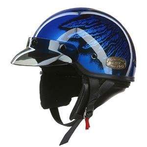  AGV Thunder Half Helmet   Small/Blue Eagle: Automotive