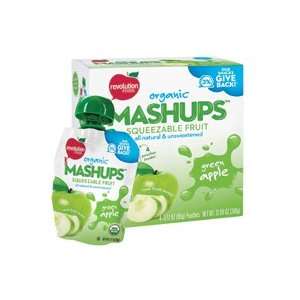  Mashups, 95+% Organic, Green Apple, 4/3.17oz (pack of 12 