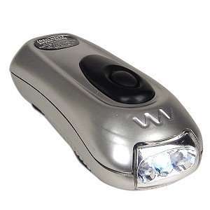  Wind Up LED Flashlight (Silver): Home Improvement