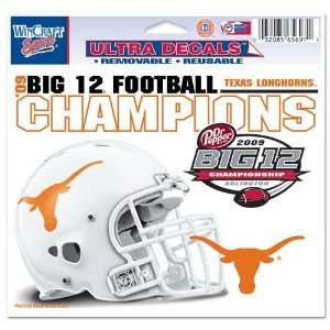  TEXAS BIG 12 FOOTBALL CHAMPS ULTRA DECAL 5X6 Everything 