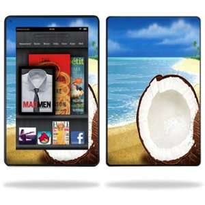   Vinyl Skin Decal Cover for  Kindle Fire 7 inch Tablet Coconuts