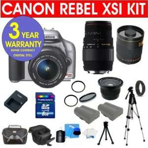 Camera (BLACK) w/ 18 55mm IS Lens Kit + Sigma 70 300MM Macro Zoom Lens 