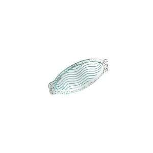   Chef Pebbles Collection 20 Oval Glass Tray   100503: Home & Kitchen
