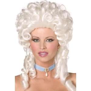  Lets Party By Smiffys USA Baroque Wig / White   One Size 