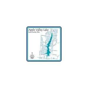  Apple Valley Lake 4.25 Square Absorbent Coaster: Kitchen 