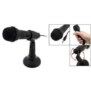  3.5mm Mini Studio Vocal Speech Mic Microphone W Stand 