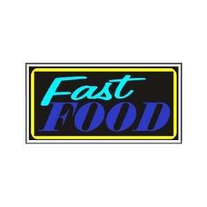  Fast Food Backlit Sign 20 x 36