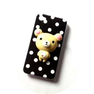  Rilakkuma Bear Cute 3d Black Polka Dot Kawaii Iphone 4 