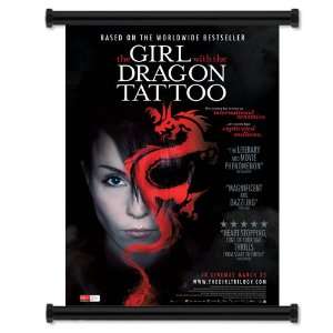  The Girl with the Dragon Tattoo Movie Wall Scroll Poster 