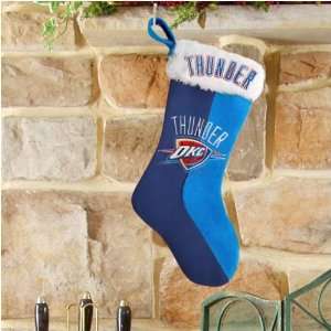 Oklahoma City Thunder Navy Blue Light Blue Plush Stocking:  