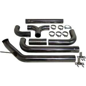   T409 Stainless Steel Turbo Back Dual Side Exhaust System: Automotive