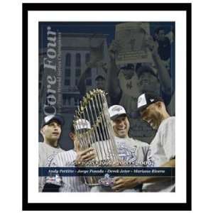 New York Yankees Core Four   Five Time World Series Champions Framed 
