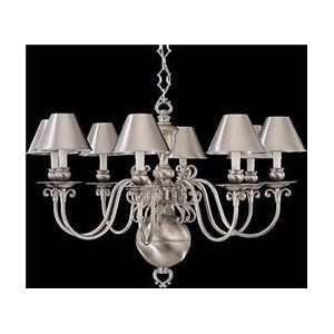  Nulco Lighting 1788 03 Monticello Pewter Chandelier Pewter 