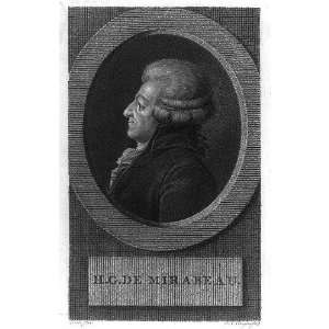 Honoré Gabriel Riqueti, comte de Mirabeau,1749 1791,French 