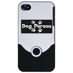    iPhone 4 or 4S Slider Case Silver Dog Person: Everything Else