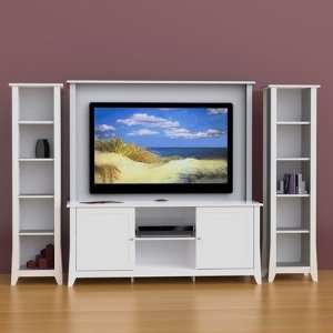  Vice Versa Entertainment Center with Slim Bookcases in 