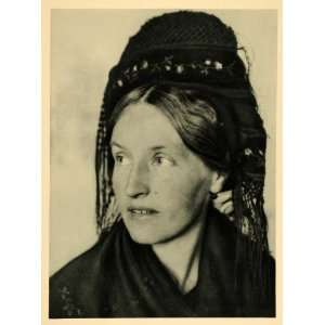  1927 Frau Johannsen Portrait Hallig Langeness Germany 