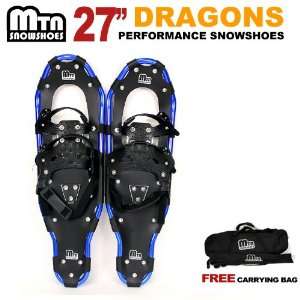 New 2012 MTN Snowshoes Man Woman Kid Youth 27 BLUE Snowshoes WD Free 