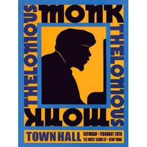 Jazz Piano Concert, Thelonious Monk Pianist Town Hall New York Concert 