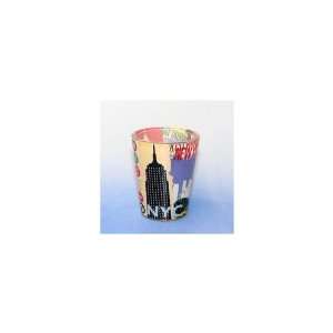  Club Pack of 12 Shot Glasses with All New York City Icons 