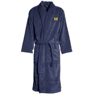    Michigan Wolverines Navy Blue Team Plush Robe: Sports & Outdoors