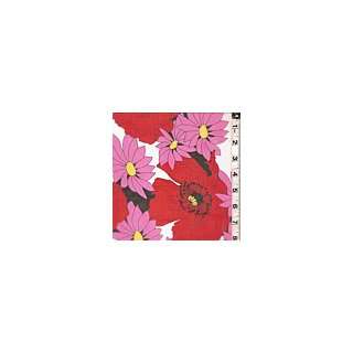  Pink/Red Floral Silk Organza   Apparel Fabric Arts 