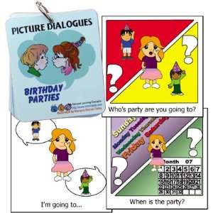   Conversations in Pictures   Birthday Parties flip cards: Toys & Games