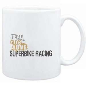   White  Real guys love Superbike Racing  Sports: Sports & Outdoors