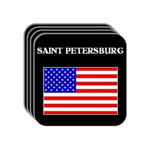  US Flag   Saint Petersburg, Florida (FL) Set of 4 Mini 
