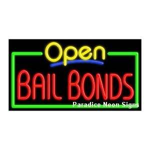  Open Bail Bonds Neon Sign